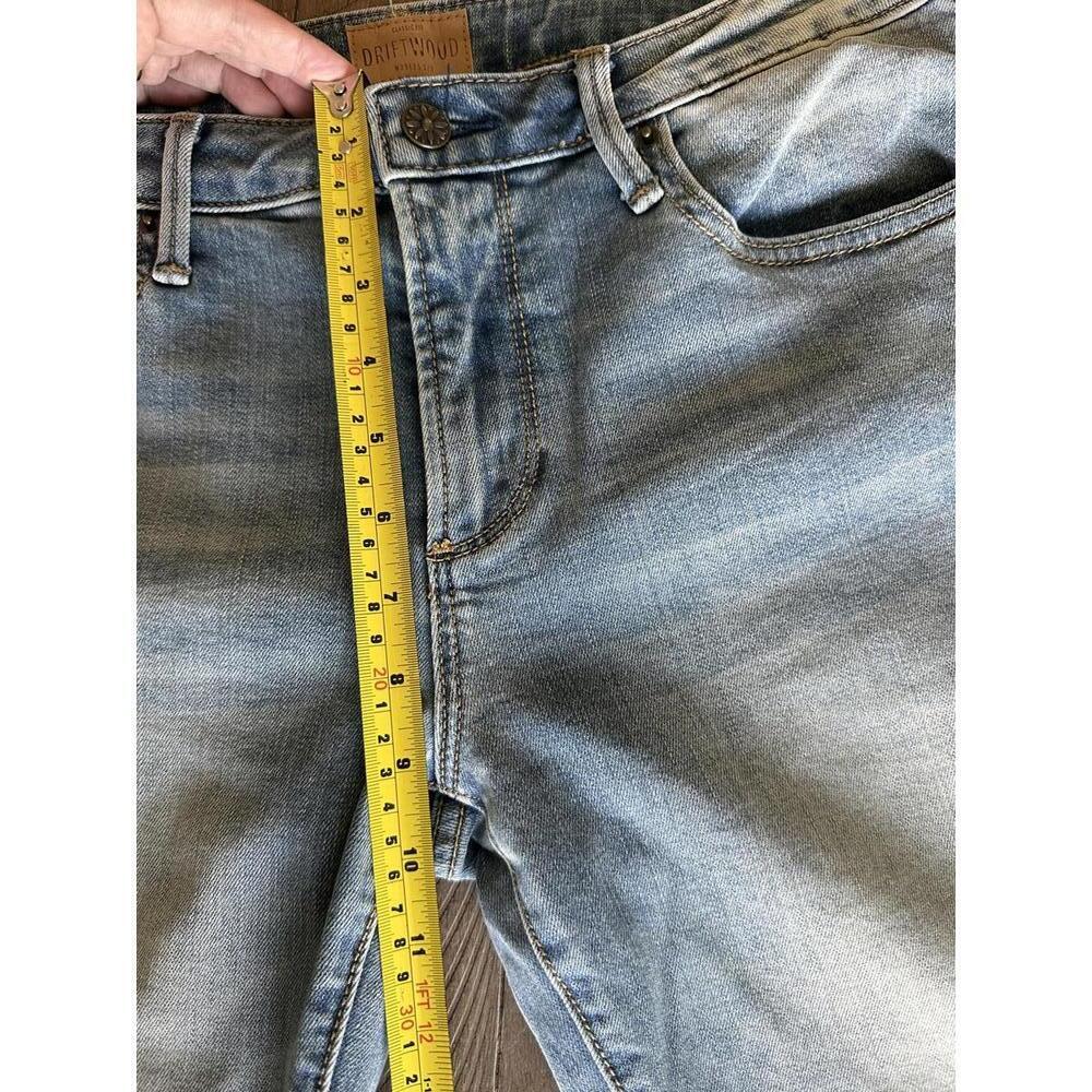 DRIFTWOOD Colette Classic Fit Cropped Denim Jeans Frayed Hem Women’s size 29 - Picture 11 of 14
